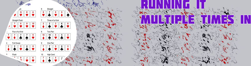 Running flush poker